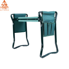 AMAZON Portable Garden Kneeler and Seat with 2 Bonus Tool Pouches 2-in-1 foldable garden bench garden stools